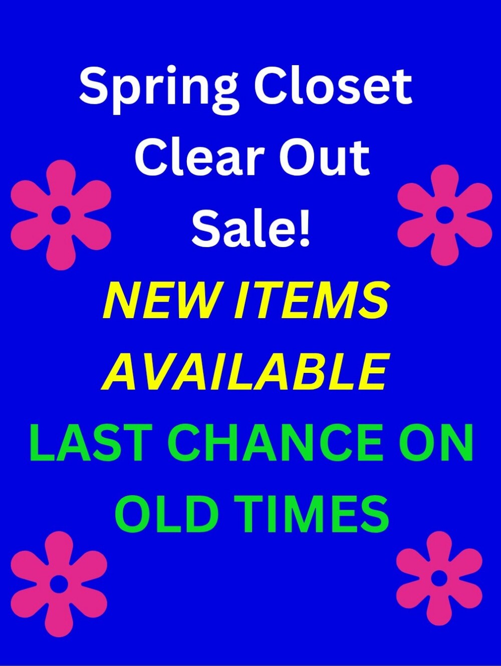 SPRING SALE!!!!